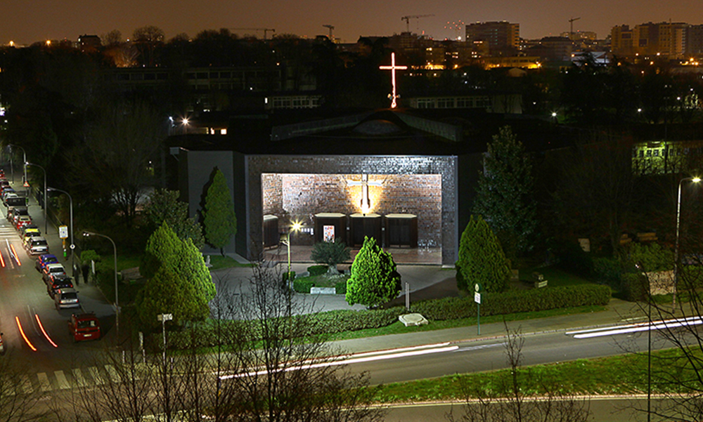 chiesa san filippo neri bovisasca notte